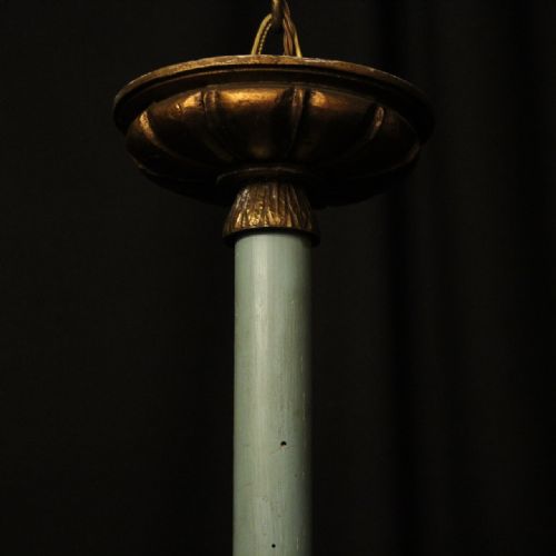 ITALIAN GILTWOOD TOLEWARE 19TH CENTURY ANTIQUE LANTERN - ADDITIONAL PHOTO 8