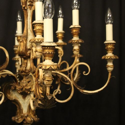FLORENTINE 12 LIGHT POLYCHROME CHANDELIER - ADDITIONAL PHOTO 2