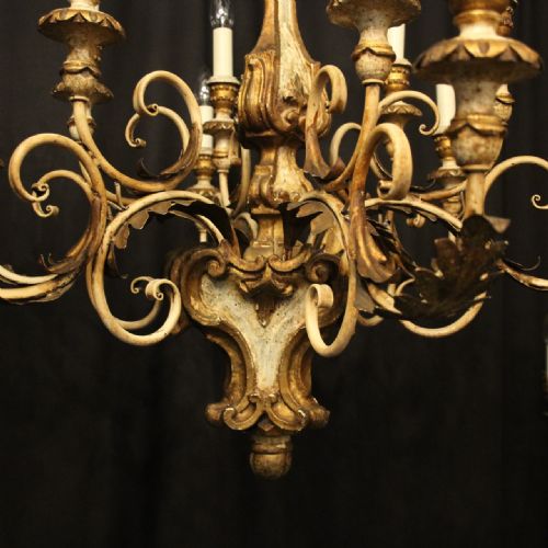 FLORENTINE 12 LIGHT POLYCHROME CHANDELIER - ADDITIONAL PHOTO 3