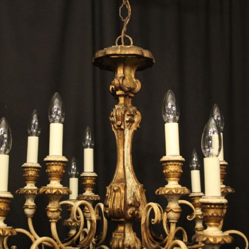 FLORENTINE 12 LIGHT POLYCHROME CHANDELIER - ADDITIONAL PHOTO 7