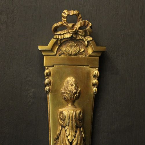 FRENCH PAIR OF GILDED BRONZE ANTIQUE WALL LIGHTS - ADDITIONAL PHOTO 6