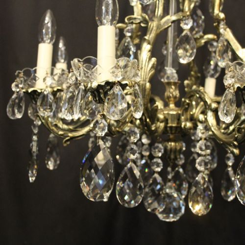 FRENCH 8 LIGHT BIRDCAGE CRYSTAL ANTIQUE CHANDELIER - ADDITIONAL PHOTO 2