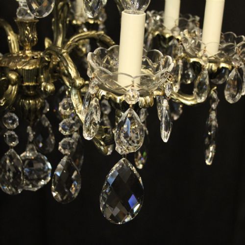 FRENCH 8 LIGHT BIRDCAGE CRYSTAL ANTIQUE CHANDELIER - ADDITIONAL PHOTO 5