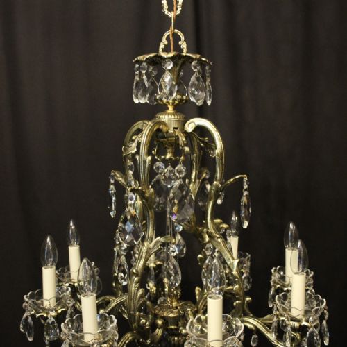 FRENCH 8 LIGHT BIRDCAGE CRYSTAL ANTIQUE CHANDELIER - ADDITIONAL PHOTO 6