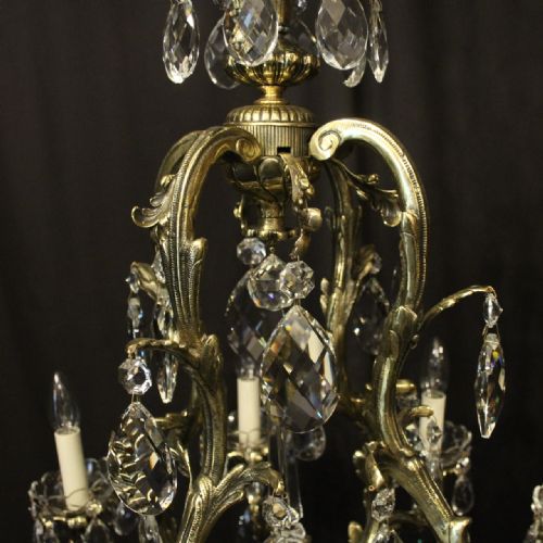 FRENCH 8 LIGHT BIRDCAGE CRYSTAL ANTIQUE CHANDELIER - ADDITIONAL PHOTO 7