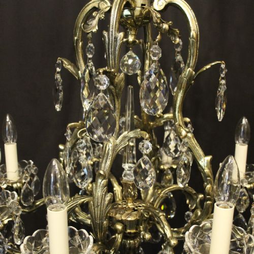 FRENCH 8 LIGHT BIRDCAGE CRYSTAL ANTIQUE CHANDELIER - ADDITIONAL PHOTO 8