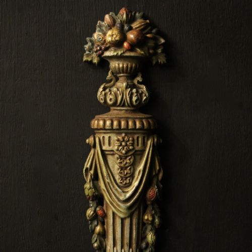 FRENCH POLYCHROME TOLEWARE TWIN ARM ANTIQUE WALL LIGHTS - ADDITIONAL PHOTO 2