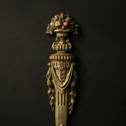 FRENCH POLYCHROME TOLEWARE TWIN ARM ANTIQUE WALL LIGHTS - ADDITIONAL PHOTO 7