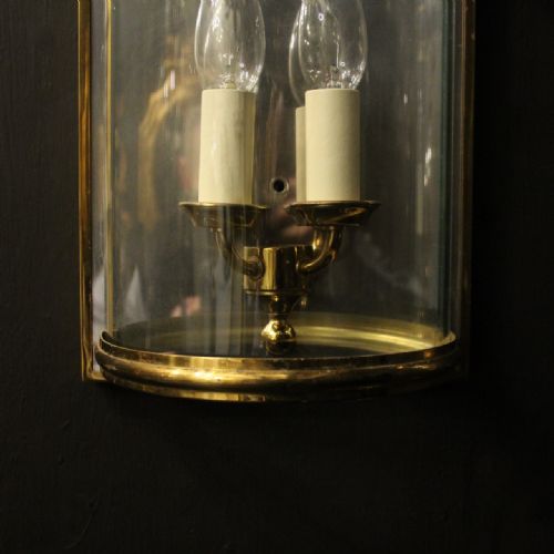 FRENCH SET OF 3 GILDED CONVEX HALF LANTERNS - ADDITIONAL PHOTO 4