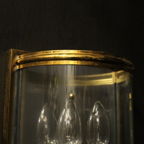 FRENCH SET OF 3 GILDED CONVEX HALF LANTERNS - ADDITIONAL PHOTO 7