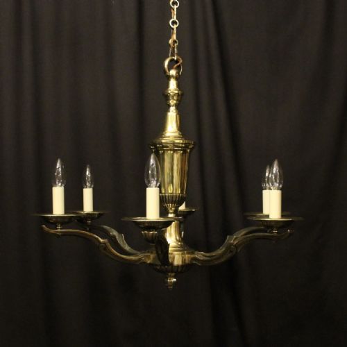 french a petitot 6 light antique chandelier - CATEGORY: ANTIQUE LIGHTING - DATED 1910