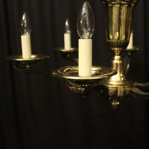 FRENCH A PETITOT 6 LIGHT ANTIQUE CHANDELIER - ADDITIONAL PHOTO 2