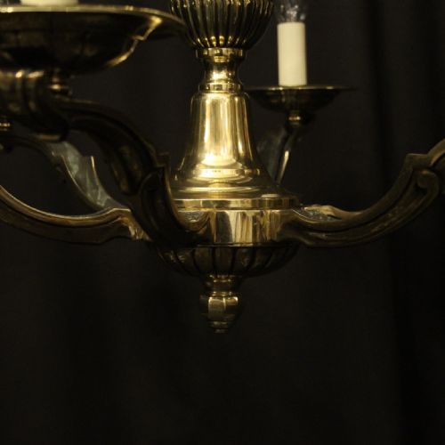 FRENCH A PETITOT 6 LIGHT ANTIQUE CHANDELIER - ADDITIONAL PHOTO 5