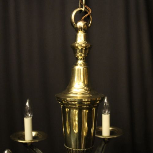 FRENCH A PETITOT 6 LIGHT ANTIQUE CHANDELIER - ADDITIONAL PHOTO 7