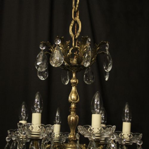 ITALIAN 18 LIGHT GILDED BRONZE ANTIQUE CHANDELIER - ADDITIONAL PHOTO 8