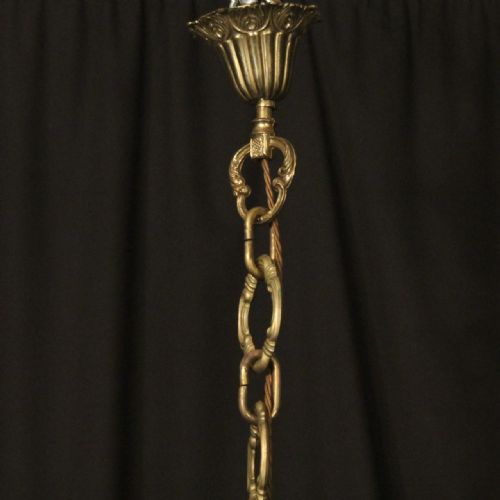 ITALIAN 18 LIGHT GILDED BRONZE ANTIQUE CHANDELIER - ADDITIONAL PHOTO 9
