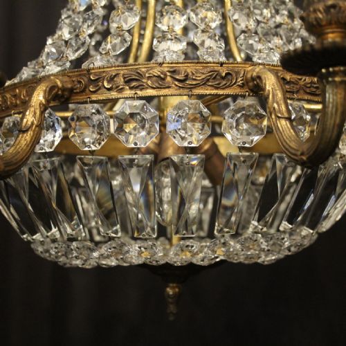 FRENCH PAIR OF TENT WATERFALL CHANDELIERS - ADDITIONAL PHOTO 7