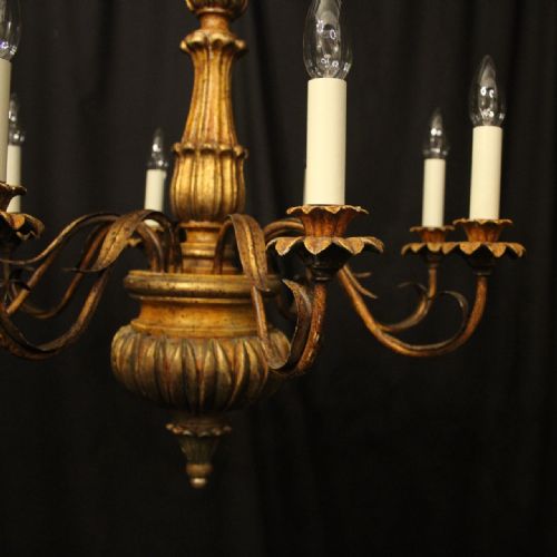 FLORENTINE 8 LIGHT POLYCHROME CHANDELIER - ADDITIONAL PHOTO 1