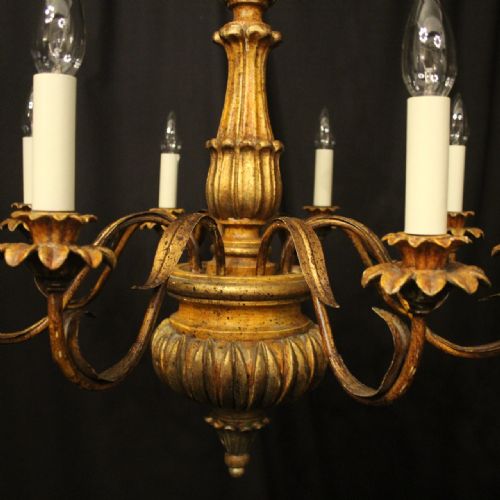 FLORENTINE 8 LIGHT POLYCHROME CHANDELIER - ADDITIONAL PHOTO 4
