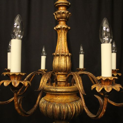 FLORENTINE 8 LIGHT POLYCHROME CHANDELIER - ADDITIONAL PHOTO 6