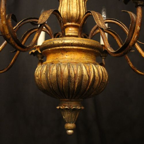 FLORENTINE 8 LIGHT POLYCHROME CHANDELIER - ADDITIONAL PHOTO 8
