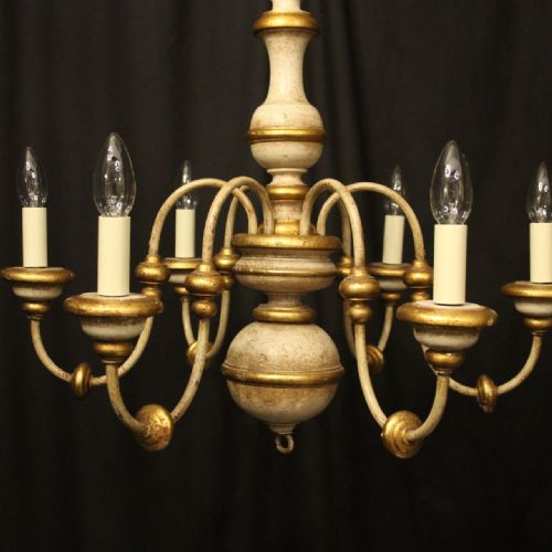 FLORENTINE 6 LIGHT POLYCHROME CHANDELIER - ADDITIONAL PHOTO 1