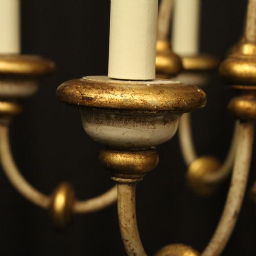 FLORENTINE 6 LIGHT POLYCHROME CHANDELIER - ADDITIONAL PHOTO 4