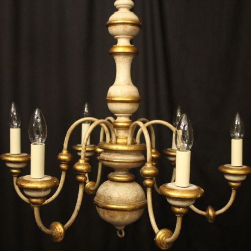 FLORENTINE 6 LIGHT POLYCHROME CHANDELIER - ADDITIONAL PHOTO 7