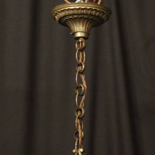 FRENCH GILDED BRONZE ANTIQUE HALL LANTERN - ADDITIONAL PHOTO 9