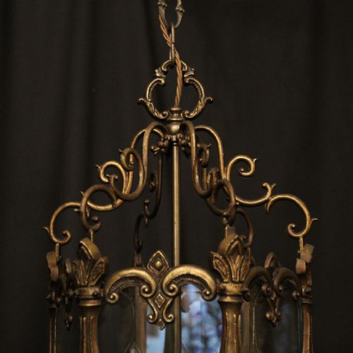 FRENCH TWIN LIGHT HEXAGONAL HALL LANTERN - ADDITIONAL PHOTO 3
