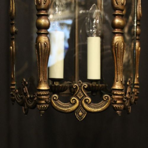 FRENCH TWIN LIGHT HEXAGONAL HALL LANTERN - ADDITIONAL PHOTO 6