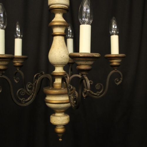 FLORENTINE 5 LIGHT POLYCHROME CHANDELIER - ADDITIONAL PHOTO 1