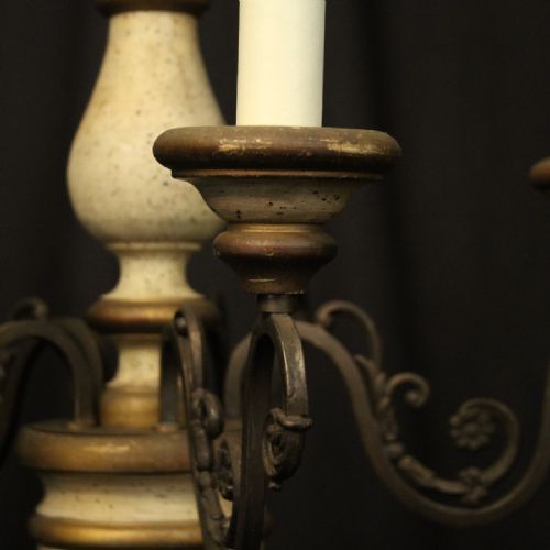 FLORENTINE 5 LIGHT POLYCHROME CHANDELIER - ADDITIONAL PHOTO 3