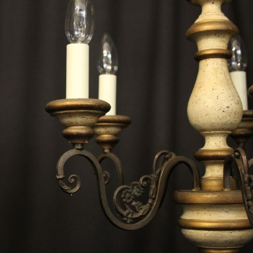 FLORENTINE 5 LIGHT POLYCHROME CHANDELIER - ADDITIONAL PHOTO 5