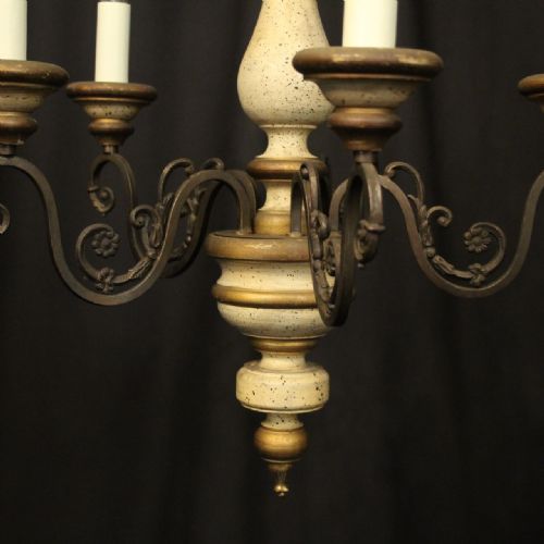 FLORENTINE 5 LIGHT POLYCHROME CHANDELIER - ADDITIONAL PHOTO 6