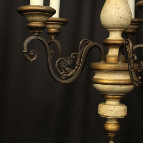 FLORENTINE 5 LIGHT POLYCHROME CHANDELIER - ADDITIONAL PHOTO 7