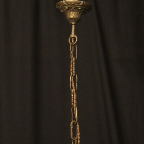 FRENCH GILDED BIRDCAGE ANTIQUE CHANDELIER - ADDITIONAL PHOTO 9