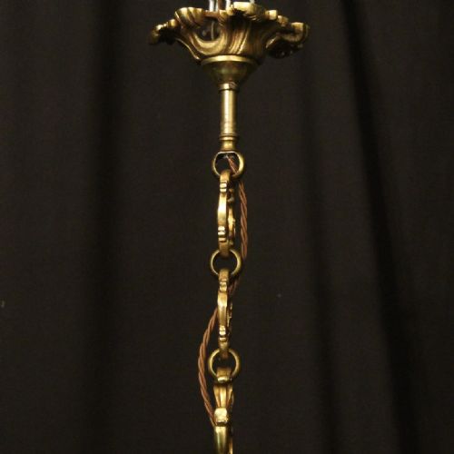 FRENCH GILDED BRONZE 8 LIGHT CHANDELIER - ADDITIONAL PHOTO 9
