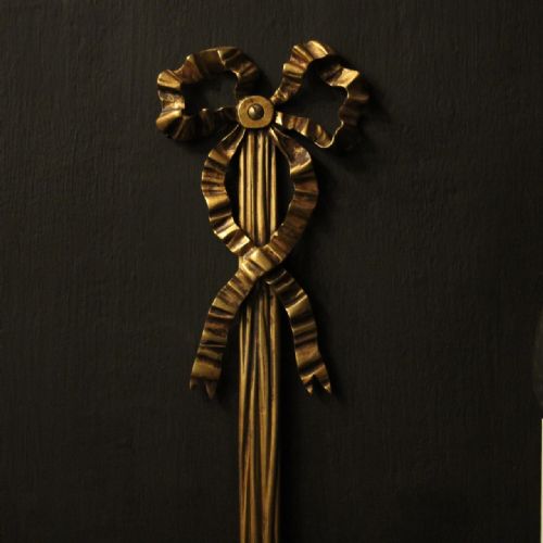 FRENCH PAIR OF LARGE BRONZE ANTIQUE WALL LIGHTS - ADDITIONAL PHOTO 4
