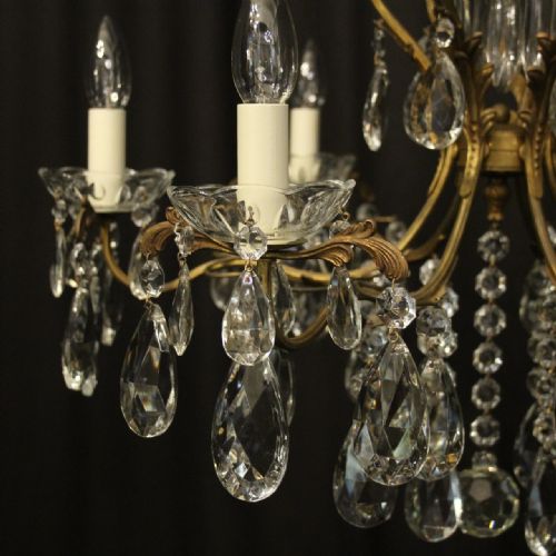 FRENCH GILDED 7 LIGHT BIRDCAGE ANTIQUE CHANDELIER - ADDITIONAL PHOTO 3