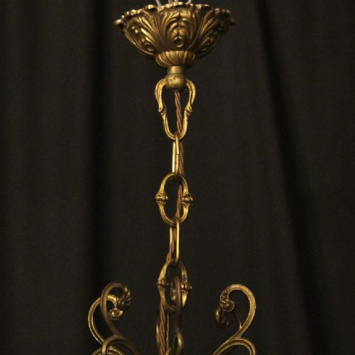 FRENCH 12 LIGHT GILDED BRONZE CRYSTAL ANTIQUE CHANDELIER - ADDITIONAL PHOTO 9