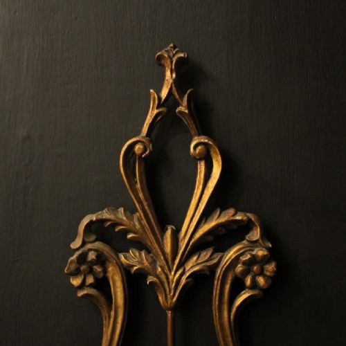 ITALIAN PAIR GILTWOOD TWIN ARM WALL LIGHTS - ADDITIONAL PHOTO 1