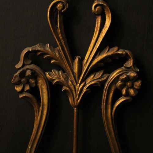 ITALIAN PAIR GILTWOOD TWIN ARM WALL LIGHTS - ADDITIONAL PHOTO 3