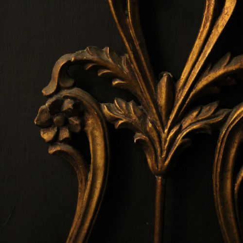 ITALIAN PAIR GILTWOOD TWIN ARM WALL LIGHTS - ADDITIONAL PHOTO 4