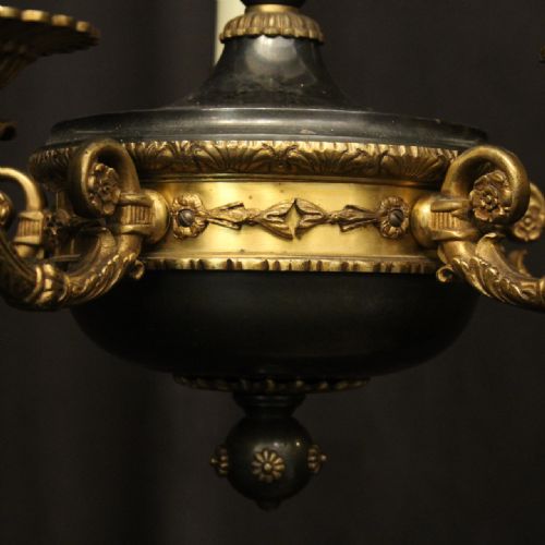EMPIRE GILDED EMPIRE 5 LIGHT ANTIQUE CHANDELIER - ADDITIONAL PHOTO 4