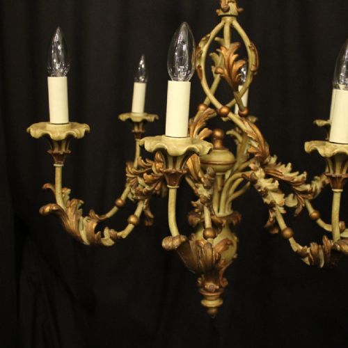 FLORENTINE 8 LIGHT POLYCHROME CHANDELIER - ADDITIONAL PHOTO 1