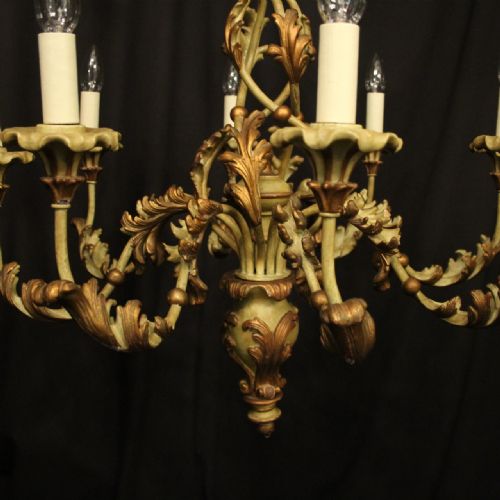 FLORENTINE 8 LIGHT POLYCHROME CHANDELIER - ADDITIONAL PHOTO 3