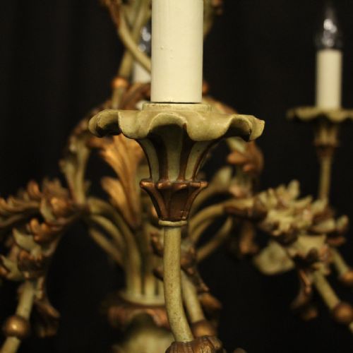 FLORENTINE 8 LIGHT POLYCHROME CHANDELIER - ADDITIONAL PHOTO 4