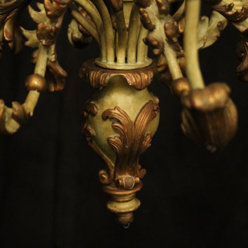 FLORENTINE 8 LIGHT POLYCHROME CHANDELIER - ADDITIONAL PHOTO 5