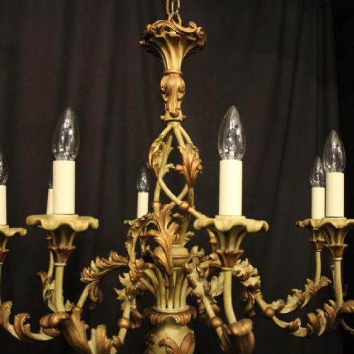 FLORENTINE 8 LIGHT POLYCHROME CHANDELIER - ADDITIONAL PHOTO 6